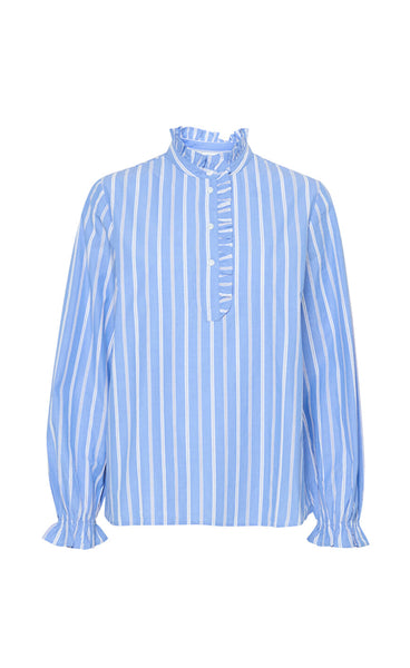 Maiken blouse - marina blue striped