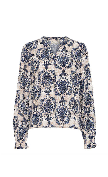 Flowy blouse 3 - beige mix
