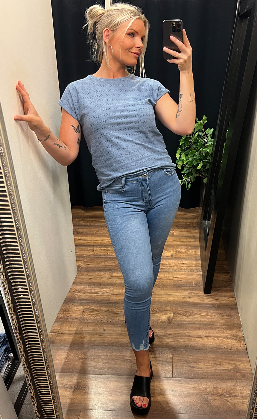 Angel tee - marina blue