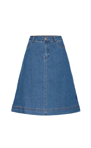 Chicago skirt 1 - mid blue denim