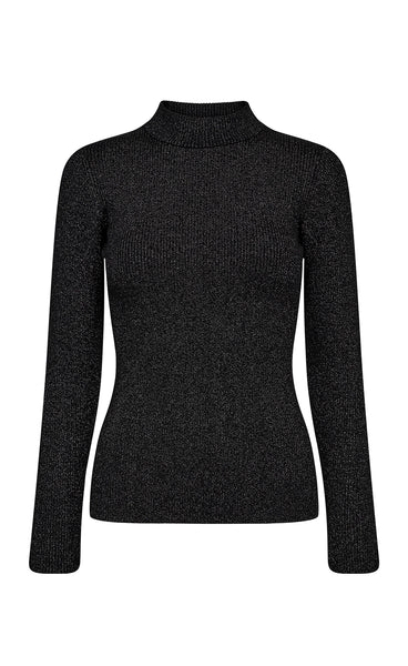Nubia lurex pullover - caviar