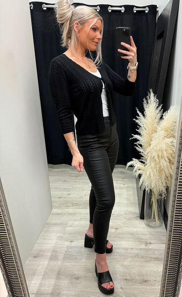 Flora cardigan 1 - black