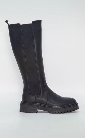 Stígvél 52002 LEATHER - black