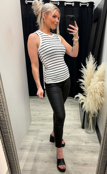Hizamond top 14 - black stripe