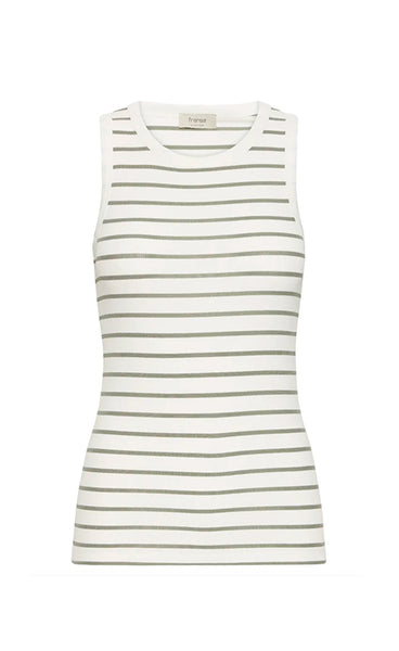 Hizamond top 14 - agave green stripe
