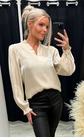 Yolanda blouse 3 - oyster gray