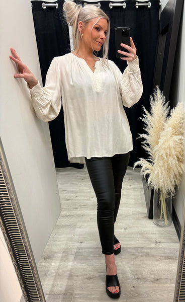 Gita blouse PLUS - ecru