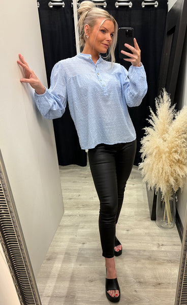 Billie blouse 1 - cashmere blue