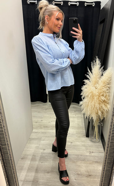 Billie blouse 1 - cashmere blue