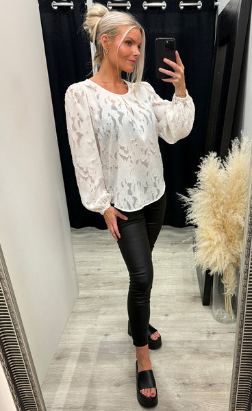 Mera blouse 1 - whisper white