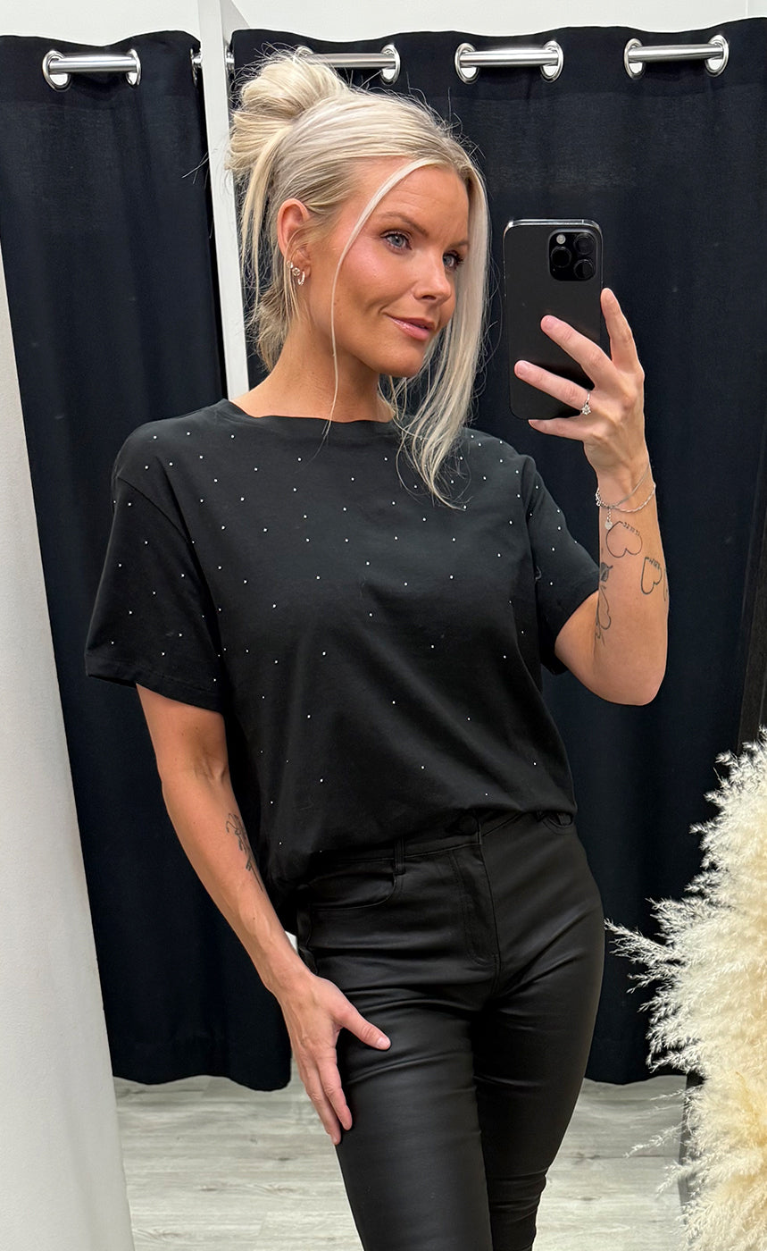 Kinsley tee 1 - black glitter
