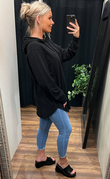 Glamz hettupeysa - black