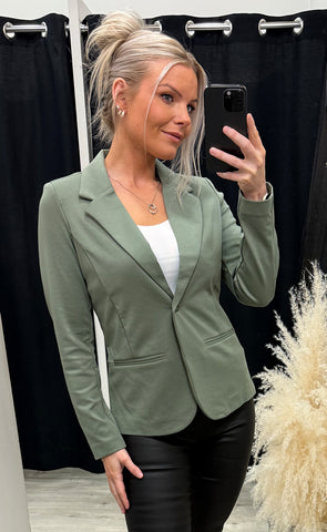 FRANSA stretch blazer - agave green