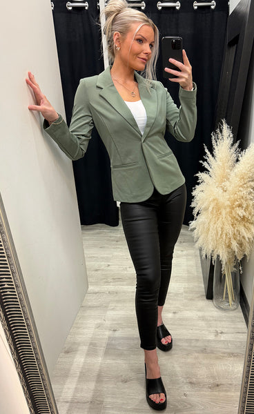 FRANSA stretch blazer - agave green