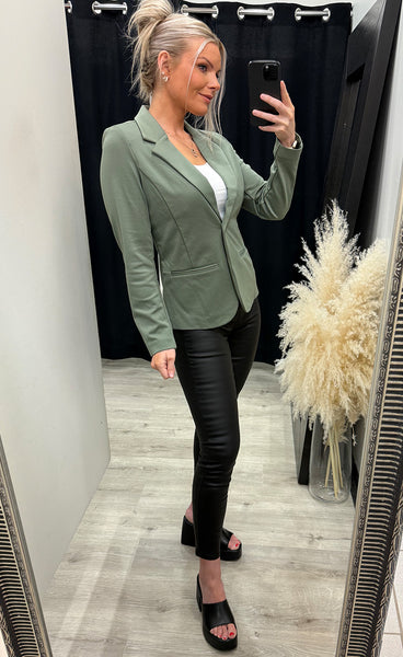 FRANSA stretch blazer - agave green