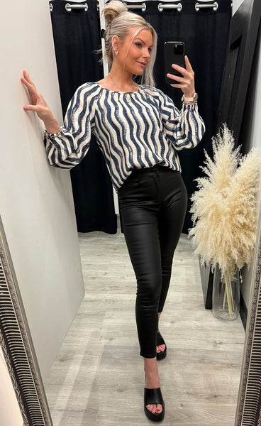 Diane blouse 1 - bering sea mix