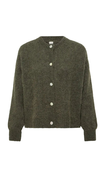 ICHI Marita cardigan 2 - forest night