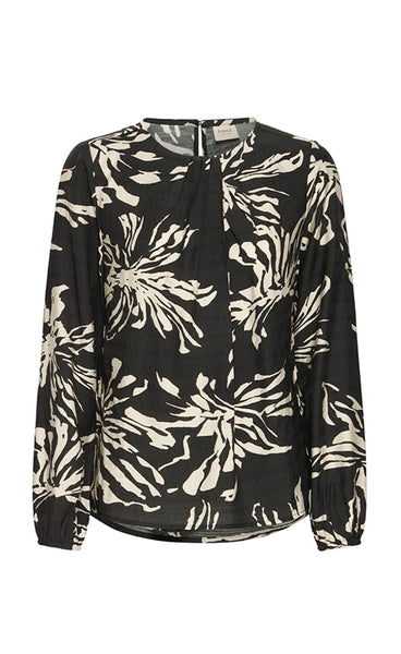 Ariana blouse 12 - flower black