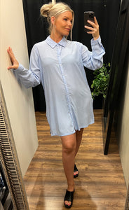 Jorja shirt PLUS - sky blue