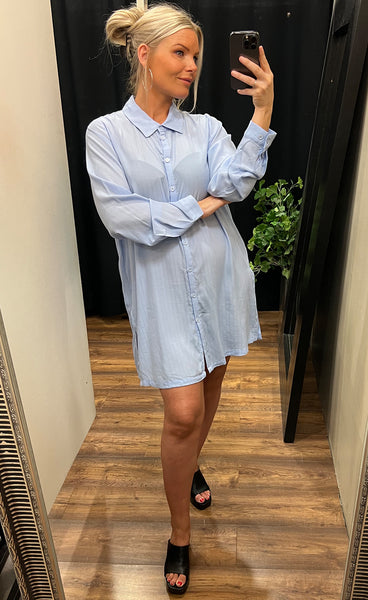 Jorja shirt PLUS - sky blue