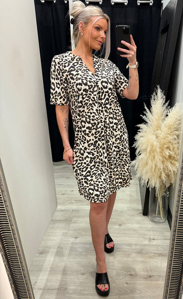 Seen dress 10 - brown leopard