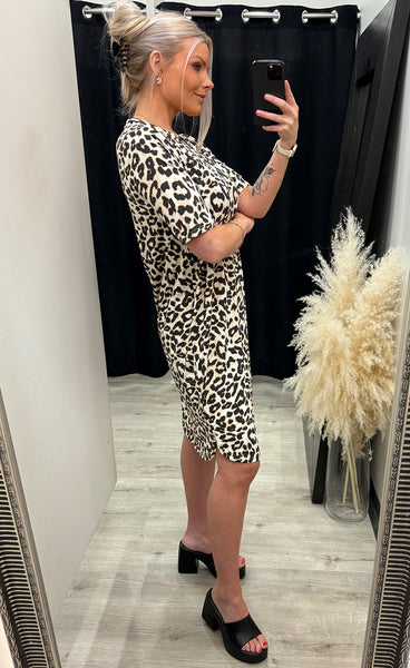 Seen dress 10 - brown leopard