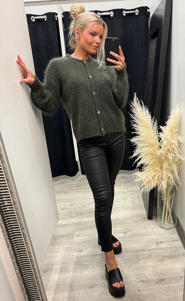 ICHI Marita cardigan 2 - forest night