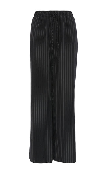 Lis pants - black pinstripe