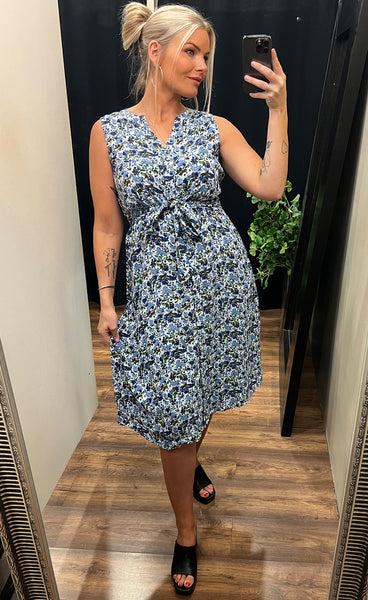 Iris dress 1 - navy mix