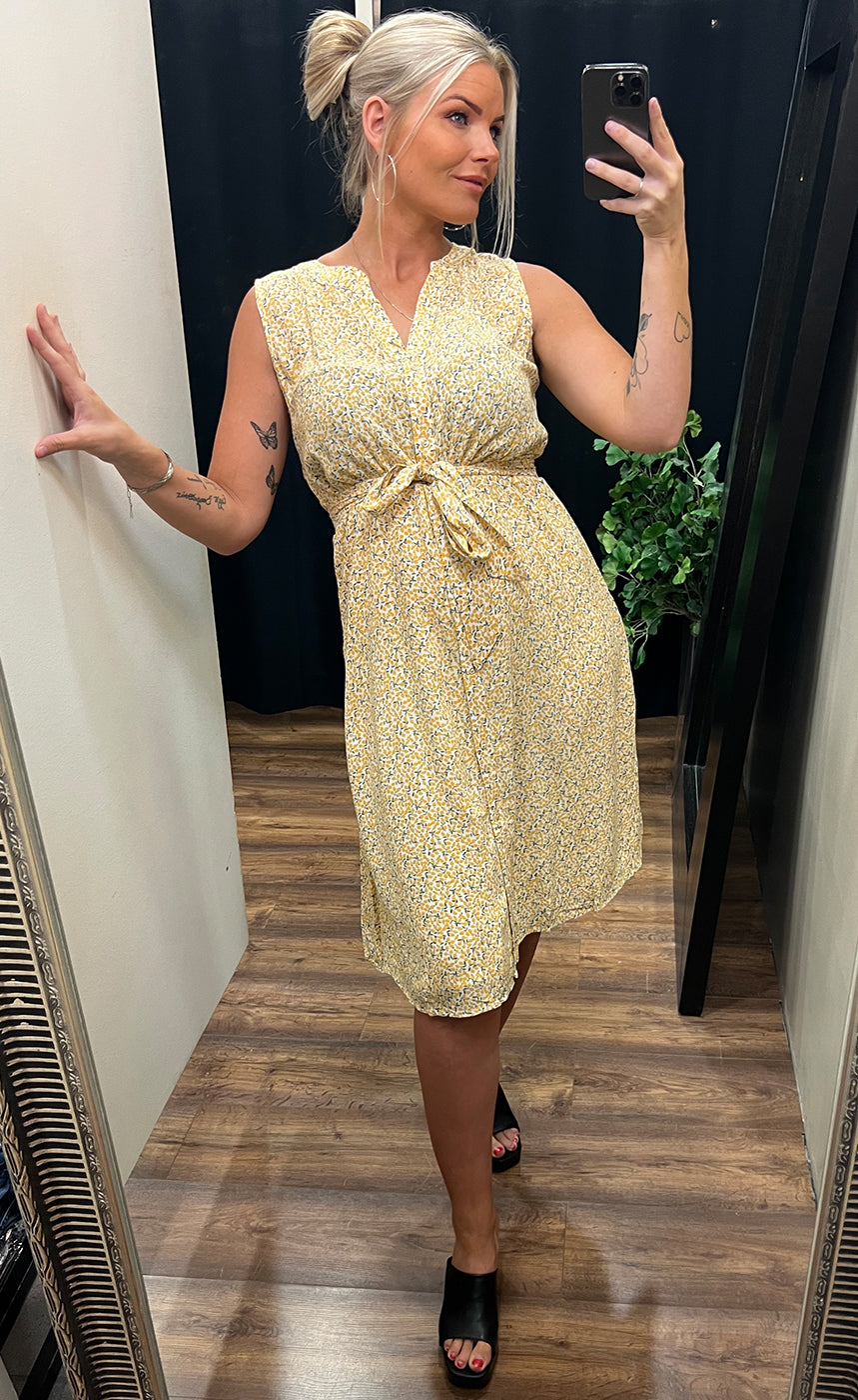 Iris dress 1 - yellow mix