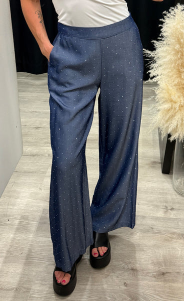 Yukka rhinestone pants 1 - denim
