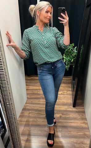 Mirinda blouse - green mix