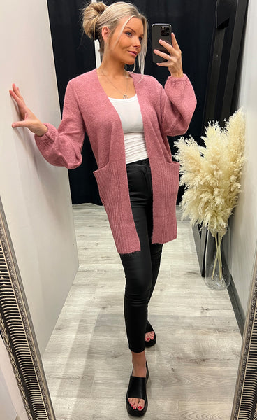 Kamara cardigan - heather rose