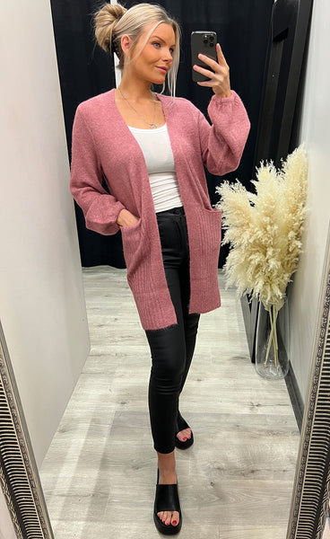 Kamara cardigan - heather rose