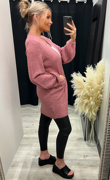 Kamara cardigan - heather rose