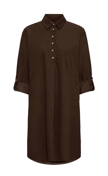 FRANSA Cory dress 2 - hot fudge