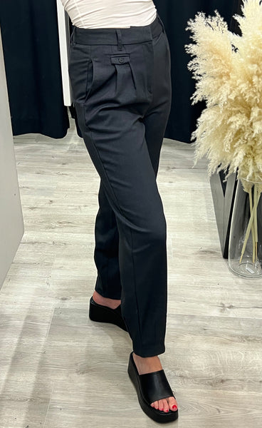 Vera highwaist pants - dark grey
