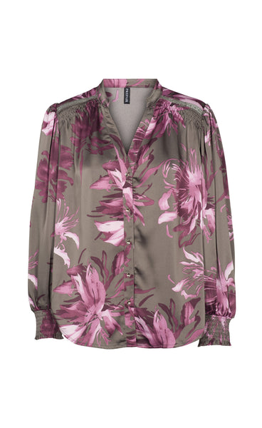 Charlotte blouse - green brown