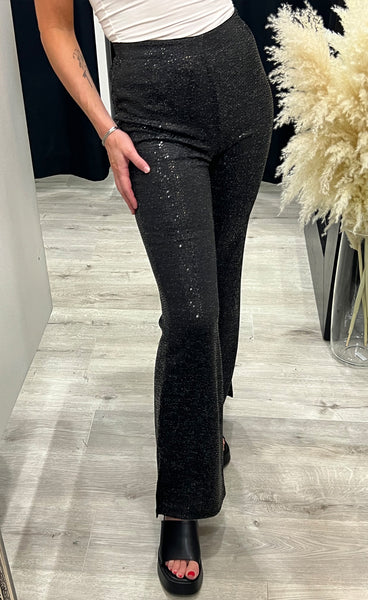 Loane pants - black glitter