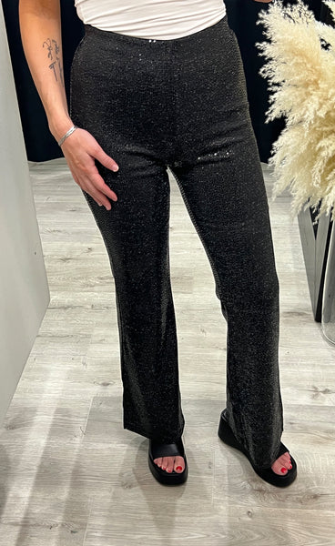 Loane pants - black glitter