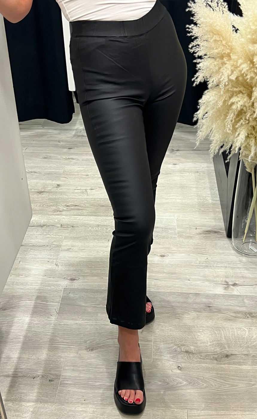 Malin flared leggings - black