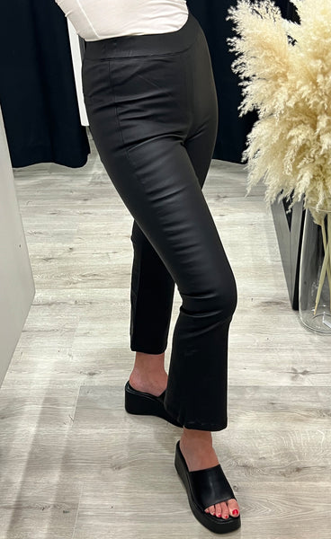 Malin flared leggings - black