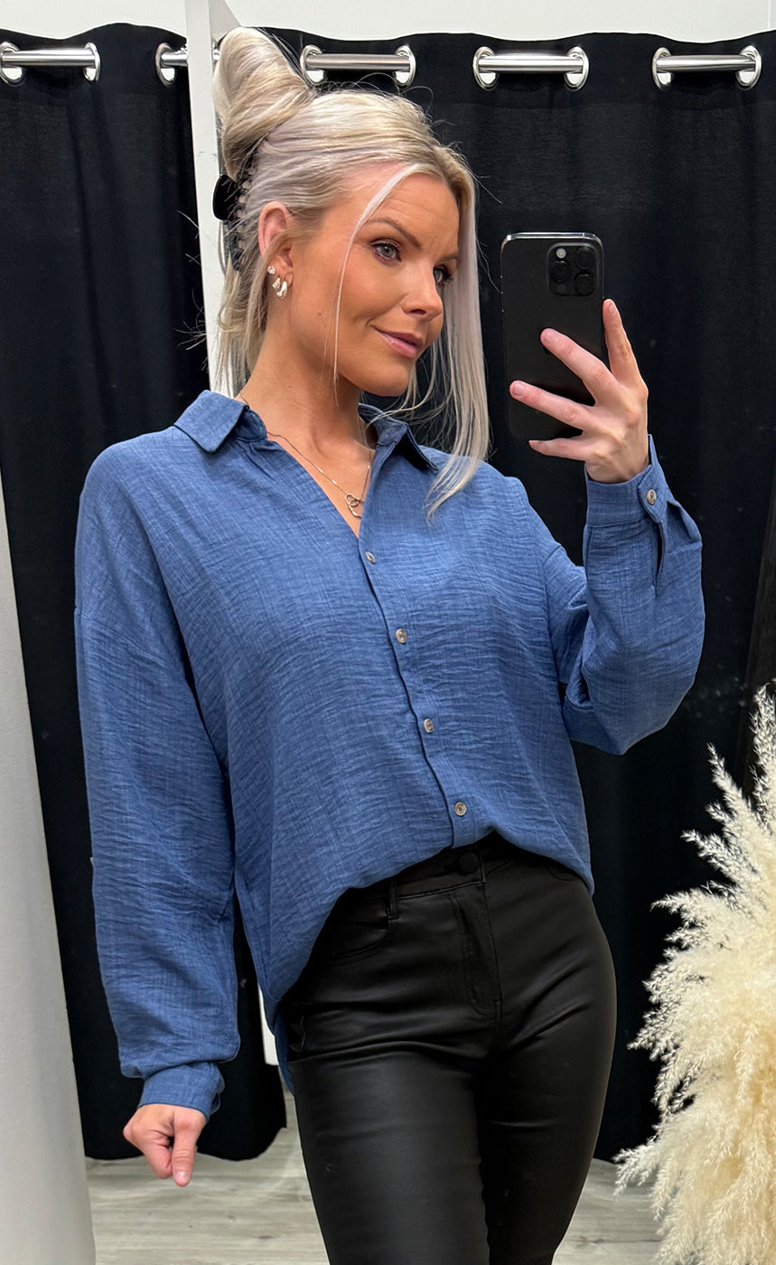 Gaby shirt - palace blue