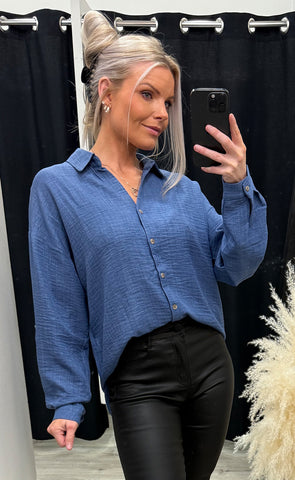 Gaby shirt - palace blue