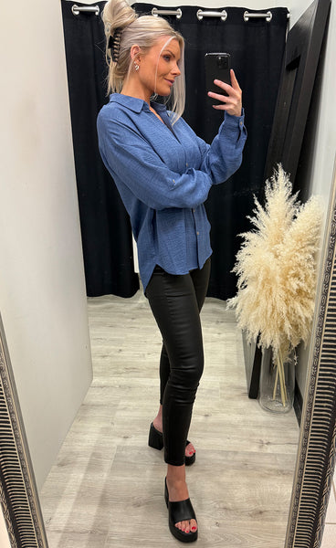 Gaby shirt - palace blue