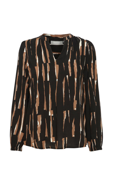 Glowy blouse 1 - cocoa creme