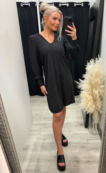 Luca dress 2 - black glitter