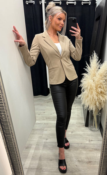 FRANSA stretch blazer - silver mink