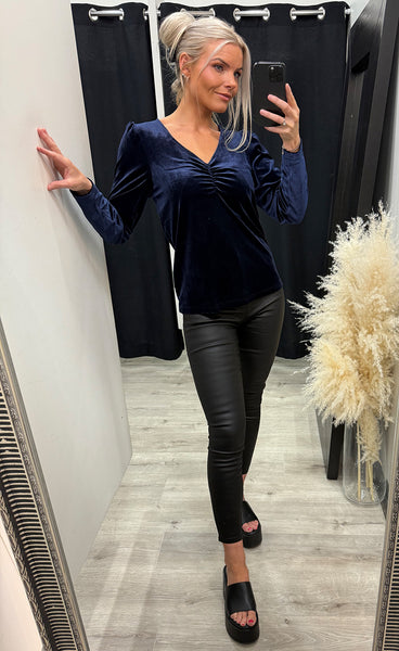 Cassandra blouse 2 - navy