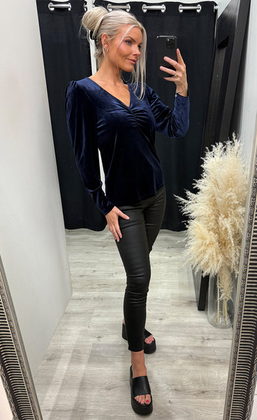 Cassandra blouse 2 - navy